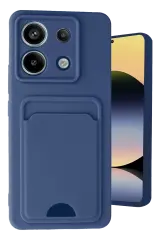 Newface Xiaomi Redmi Note 13 Pro 5g Kılıf Kelvin Kartvizitli Silikon - Lacivert