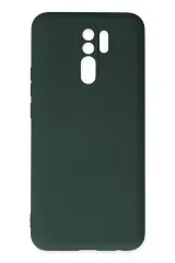 Newface Xiaomi Redmi 9 Kılıf Nano İçi Kadife Silikon - Koyu Yeşil
