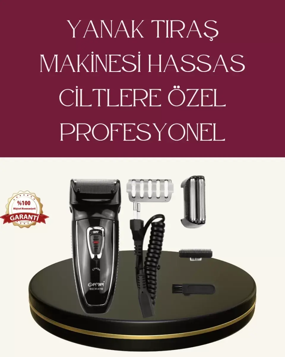Erkekler İçin Folyo Başlıklı Tıraş Makinesi