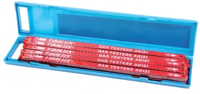 Dar Demir Testere Ağzı Çift Taraflı - 5 Adet