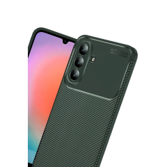 Samsung Galaxy S26 Plus Auto Focus Karbon Kapak - Koyu Yeşil