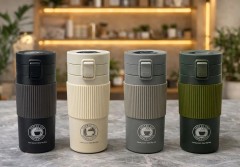 500 Ml Paslanmaz Çelik Termos Dereceli Mug - Sızdırmaz Kapaklı Çift Katmanlı Dereceli Termos  Alk4627