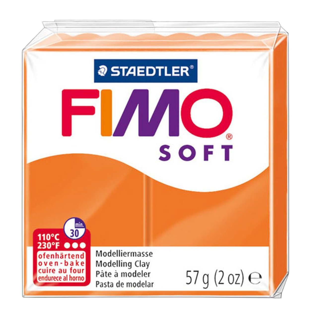 Fimo Soft Polimer Kil - Mandarine - 57g