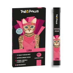Tail & Paws LUNA Tavuklu ve Multivitaminli Şekersiz Krema Kedi Ödül Maması 15gr (5'li)