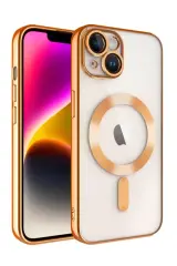 Newface İphone 13 Kılıf Kross Magneticsafe Kapak - Turuncu