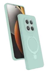 Newface Xiaomi Redmi Note 15 Pro 4g Regal Magsafe Standlı Kapak - Su Yeşili