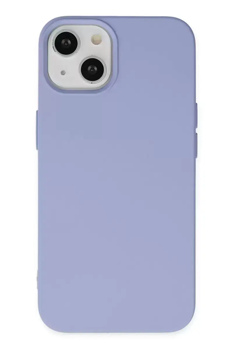 Newface Apple İphone 14 Kılıf Nano İçi Kadife Silikon - Lila