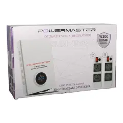 Powermaster Slım-1500 Otomatik 1500 Watt Voltaj Kombi Regülatörü