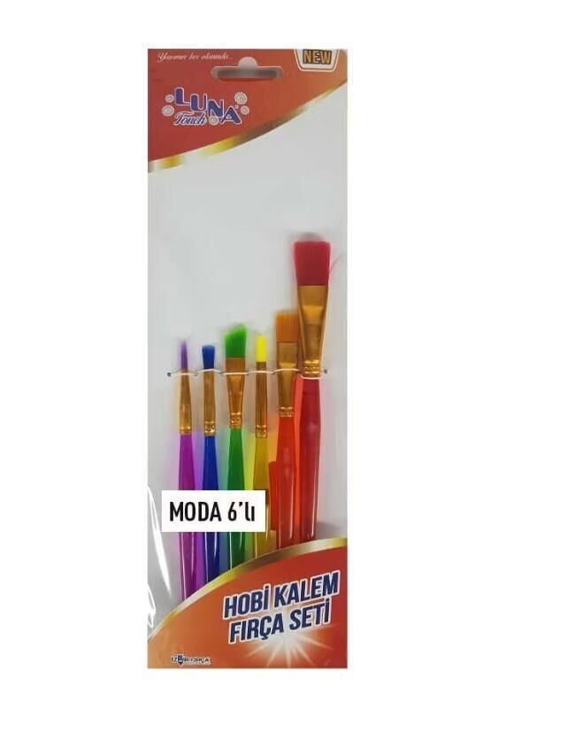 Luna Moda Hobi Kalem Fırça Seti 6 Parça