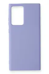 Newface Samsung Galaxy Note 20 Ultra Kılıf Nano İçi Kadife Silikon - Lila