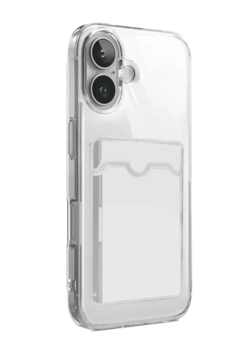 Newface Apple İphone 17 Kart Şeffaf Silikon - Şeffaf