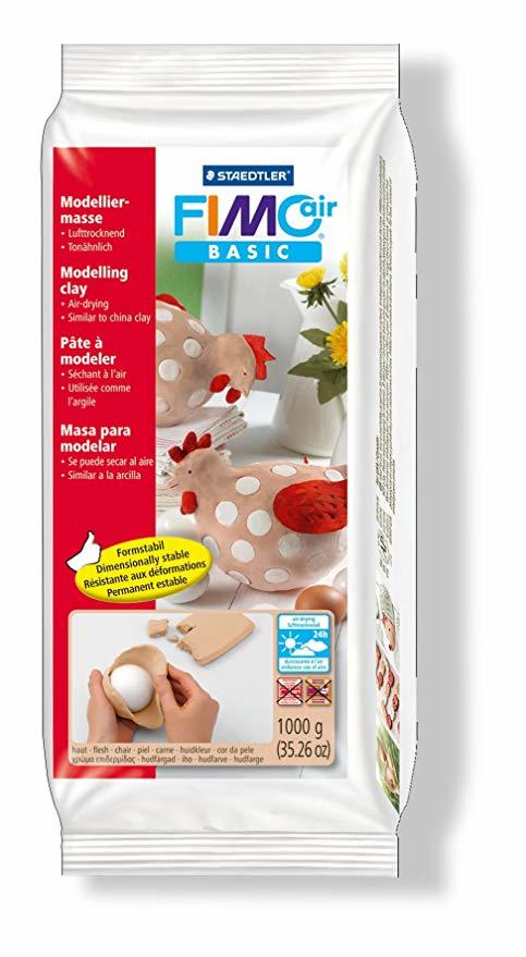 Fimo Air Basic Hava ile Kuruyan Seramik Hamuru 1000gr Flesh