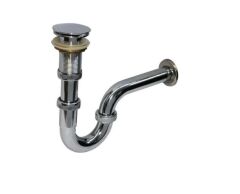 Krom Lavabo Sifonu Stoplu Pop-Up 32 mm