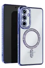 Newface Samsung Galaxy A15 4g Joke Simli Magneticsafe Kılıf - Mavi