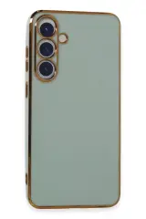 Newface Samsung Galaxy S24 Kılıf Volet Silikon - Açık Yeşil