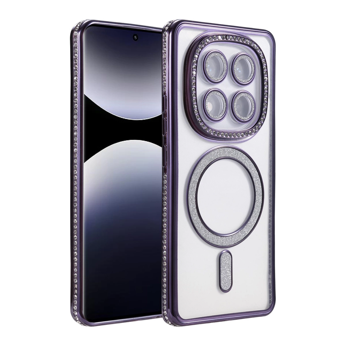 Xiaomi Redmi Note 14 Pro 4g Joke Simli Magneticsafe Kılıf - Derin Mor
