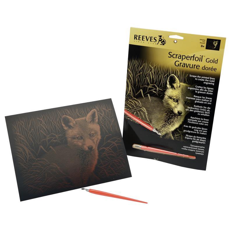 Altın Gravür Kazıma Seti - Tilki