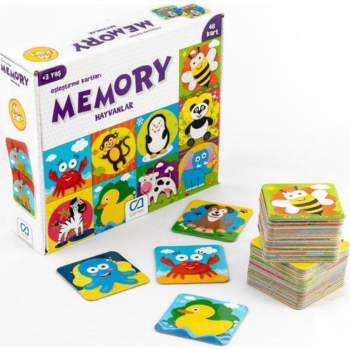 Ca Games 5041 Memory Hafıza Kartları Hayvanlar 48 Parça