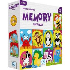 Ca Games 5041 Memory Hafıza Kartları Hayvanlar 48 Parça