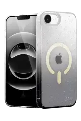 Newface Apple İphone 16e Pummel Shiny Magsafe Kapak - Siyah