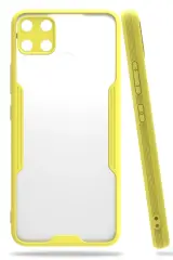 Newface Realme C15 Kılıf Platin Silikon - Sarı