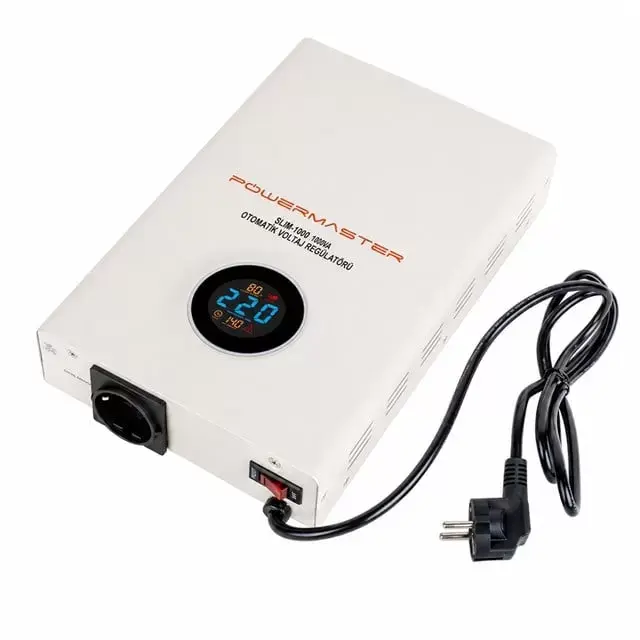 Powermaster Slım-1000 Otomatik 1000 Watt Voltaj Kombi Regülatörü