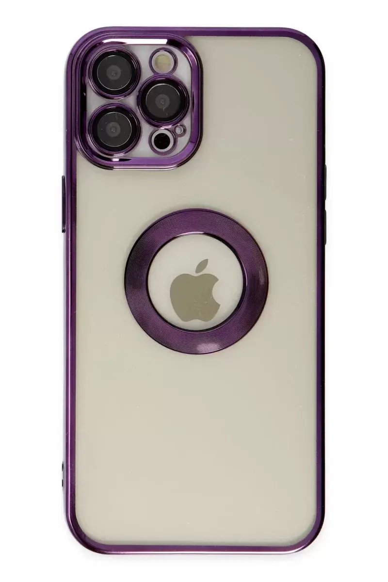 Newface İphone 12 Pro Kılıf Slot Silikon - Mor
