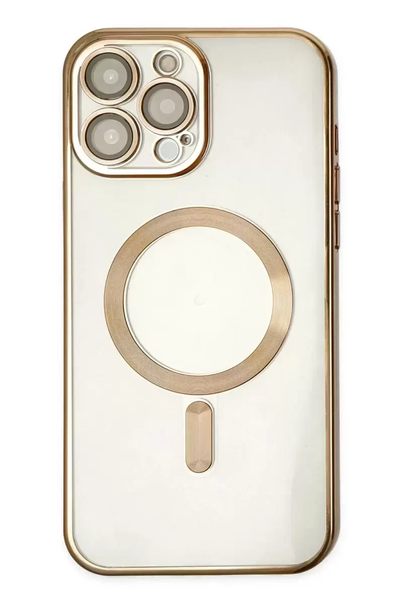 Newface Apple İphone 14 Pro Kılıf Kross Magneticsafe Kapak - Gold