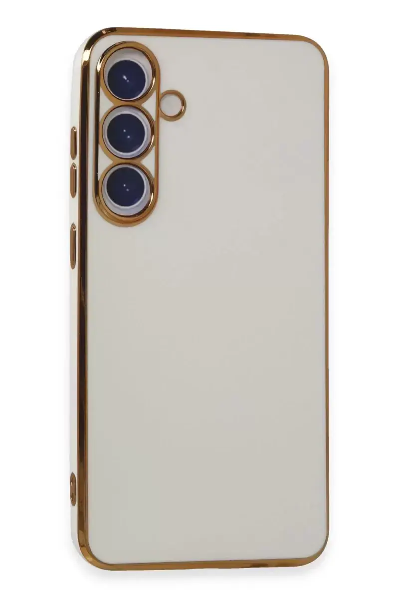Newface Samsung Galaxy S24 Plus Kılıf Volet Silikon - Beyaz
