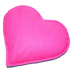 Kalp Desenli Doğal Kaya Tuzu Yastığı Yeşil - Pembe 2-3 Kg