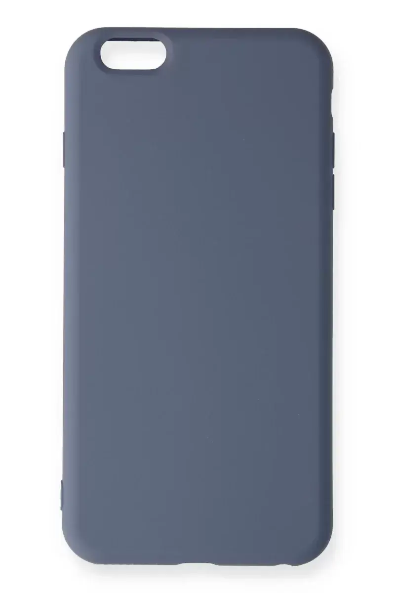 Newface İphone 6 Plus Kılıf Nano İçi Kadife Silikon - Gri