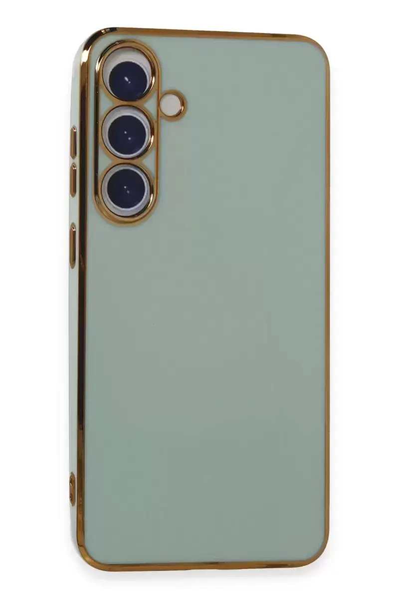 Newface Samsung Galaxy S24 Plus Kılıf Volet Silikon - Açık Yeşil