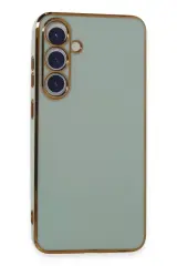 Newface Samsung Galaxy S24 Plus Kılıf Volet Silikon - Açık Yeşil