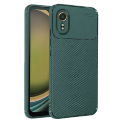 Samsung Galaxy Xcover 7 Kılıf Auto Focus Karbon Kapak - Yeşil