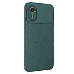 Samsung Galaxy Xcover 7 Kılıf Auto Focus Karbon Kapak - Yeşil