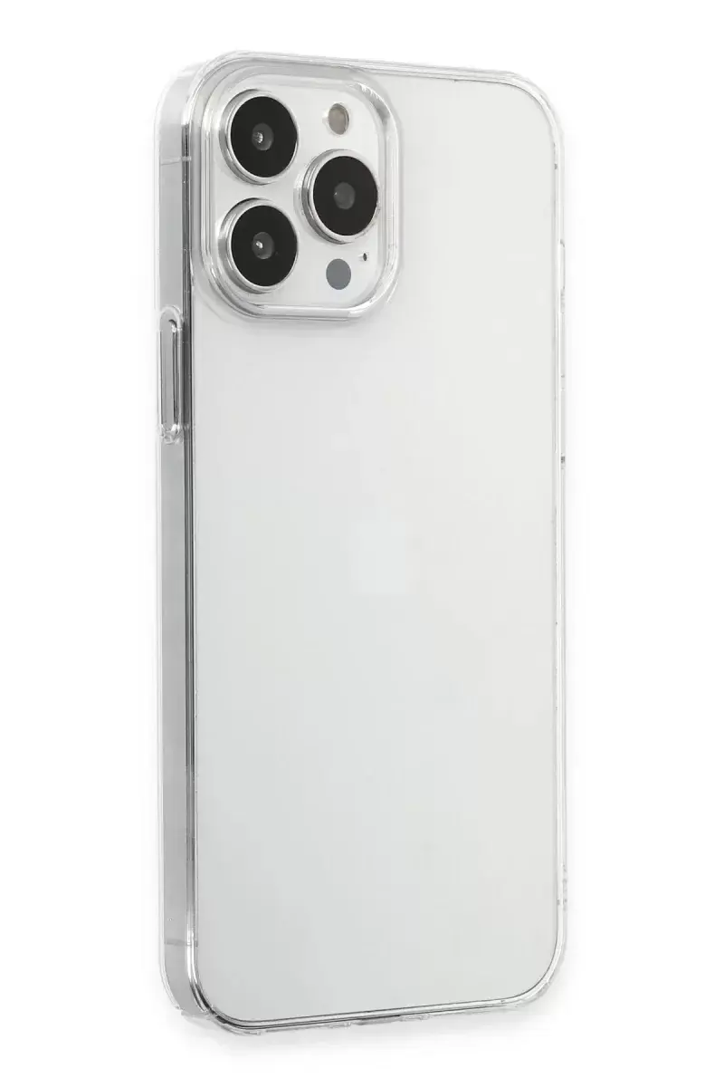 Newface İphone 15 Pro Max Kılıf Pc Sert Şeffaf Kapak - Şeffaf