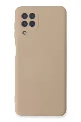 Newface Samsung Galaxy A22 Kılıf Nano İçi Kadife Silikon - Pudra