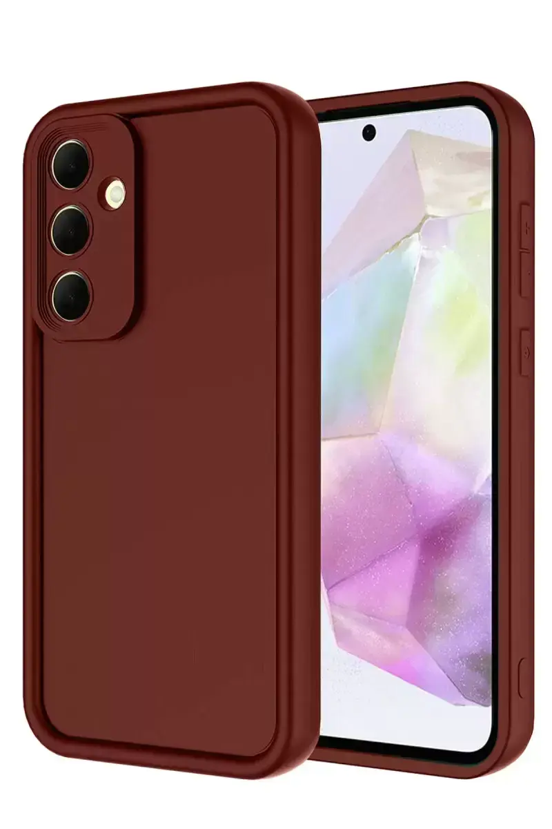 Newface Samsung Galaxy A17 5g Viera Silikon - Bordo