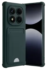 Newface Xiaomi Redmi Note 14 Pro Plus Kelvin Kartvizitli Silikon - Koyu Yeşil