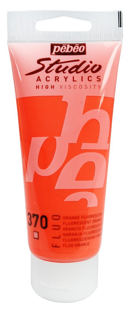 Studio Akrilik Boya - Fluorescent Orange - 100ml - N:370