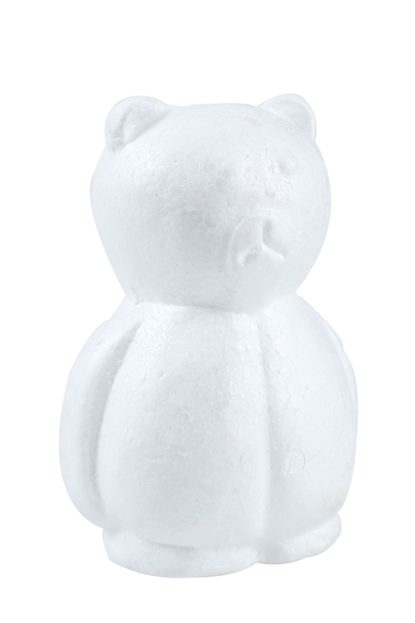 Strafor Köpük Obje - Ayı - 13x9cm