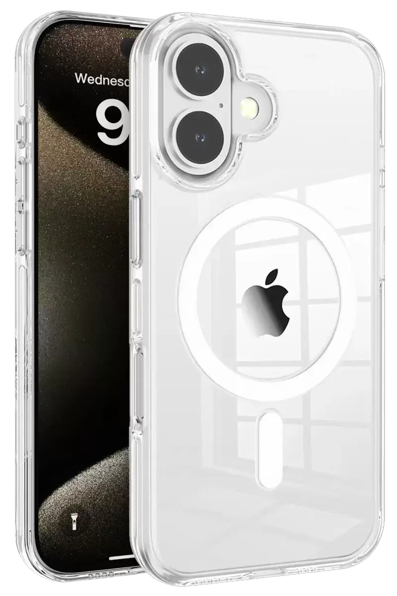 Joko İphone 16 Gleam Pc Sert Magsafe Kılıf - Şeffaf