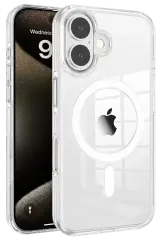 Joko İphone 16 Gleam Pc Sert Magsafe Kılıf - Şeffaf