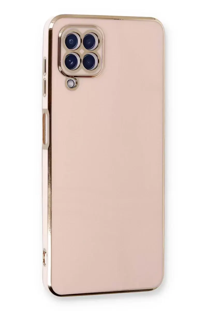 Newface Samsung Galaxy A22 Kılıf Volet Silikon - Pembe