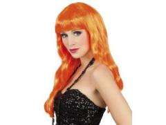 Uzun Peruk Saç - Turuncu