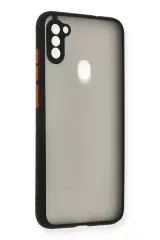 Newface Samsung Galaxy A11 Kılıf Montreal Silikon Kapak - Siyah