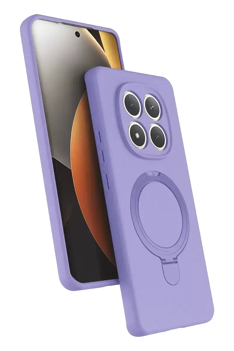 Newface Xiaomi Redmi Note 15 4g Regal Magsafe Standlı Kapak - Lila