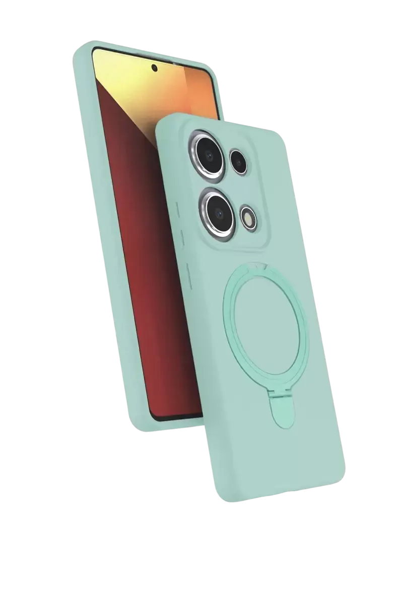 Newface Xiaomi Redmi Note 13 Pro 4g Regal Magsafe Standlı Kapak - Su Yeşili