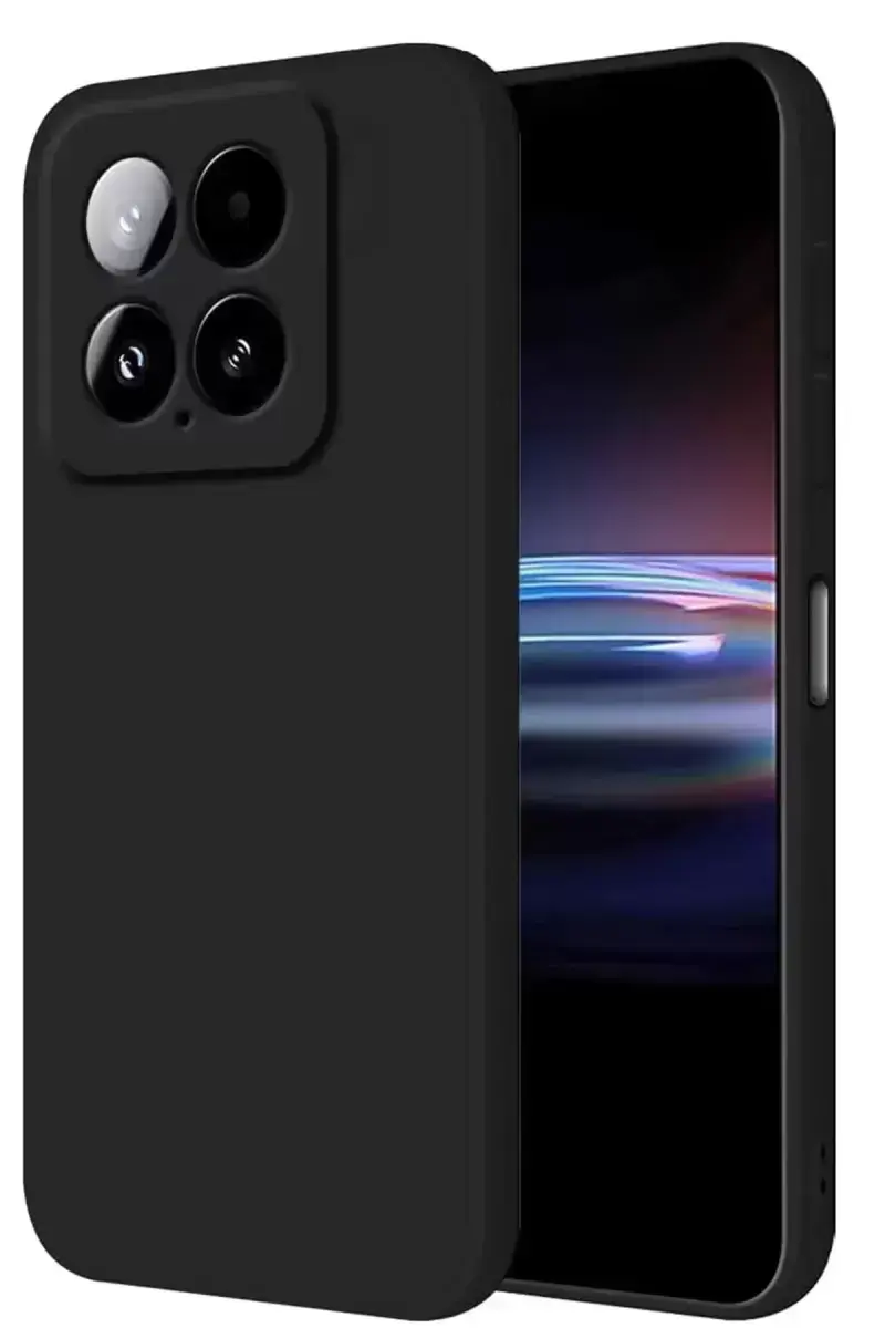 Newface Xiaomi Mi 14t Pro Kılıf Nano İçi Kadife Silikon - Siyah