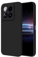 Newface Xiaomi Mi 14t Pro Kılıf Nano İçi Kadife Silikon - Siyah